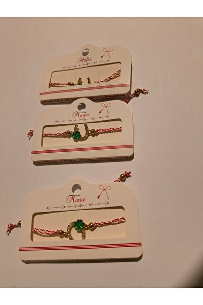 Nu 3 sets of string bracelet and martisor brooch