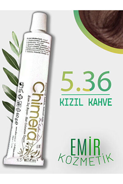 CHİMERA Yarı Bitkisel Saç Boyası No 5.36 - Kızıl Kahve 60ml