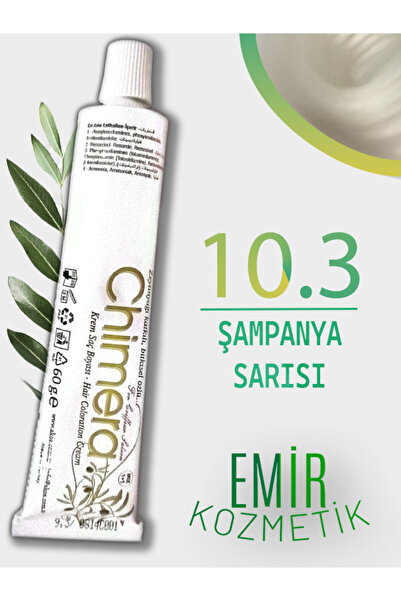 CHİMERA Yarı Bitkisel Saç Boyası No 10.3 - Şampanya Sarısı 60ml