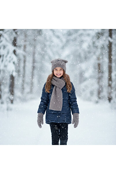 Kitti 9-15 Years Old Waiter 3-Piece Set for Girls: Scarf, Gloves and Hat Set ...