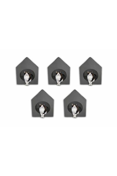 Genel Markalar 5 Adet Kedi Evi PP Su Geçirmez Kedi Yuvası Sokak Bahçe Ev