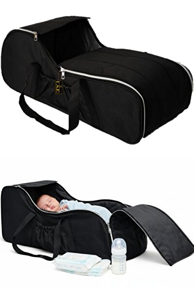 USF Bebek Taşıma Ana Kucağı Portbebe Puset Sıvı Rüzgar Geçirmez Kumaş Siyah