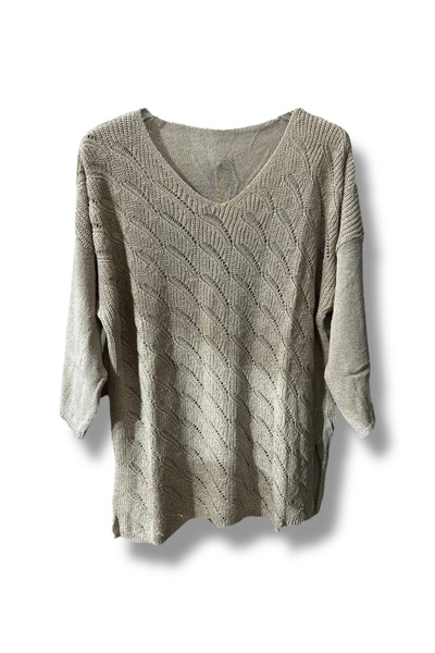 SUMEF Mercerized Knitwear Blouse (38-48 Size Compatible Comfortable Fit)