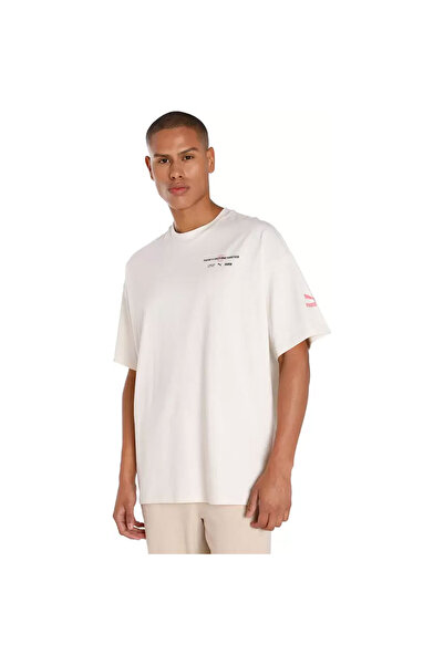 Puma Classics Oversize Men's Beige Casual Style T-shirt53865999