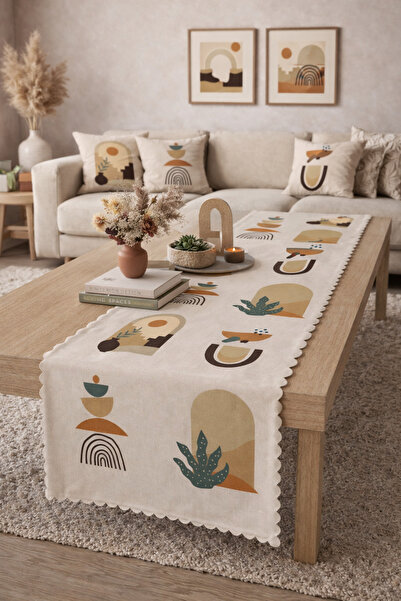 SasoHome Alergăr decorativ cu model etnic african suprarealist imprimat digital