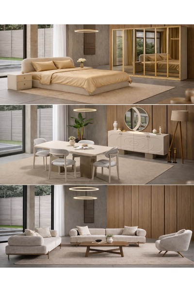 inegölmobilyası Zen Düğün Paketi %100 MDF