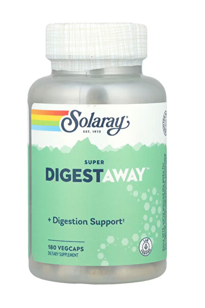 Solaray Super Digestaway Digestive Enzymes - Pancreatin, Papain, Ginger, Peps...
