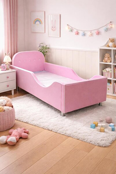 Puf Bebe Montessori serisi _ Çocuk yatağı _ Bebek yatağı 90x190 ölçüde (İç ya...