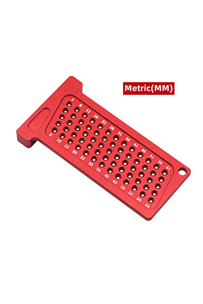 Choice أدوات النجارة المترية الحمراء، مسطرة على شكل حرف T متري/بوصة، أداة تحد...