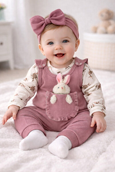 bebekyol Oyuncaklı Kız Bebek Takım (bandanasız)