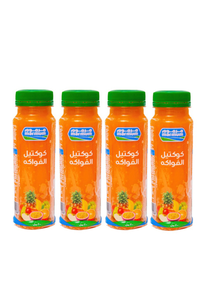 Marmum FRUIT COCKTAIL JUICE SUGAR FREE 200ML PACK OF 4 PCS