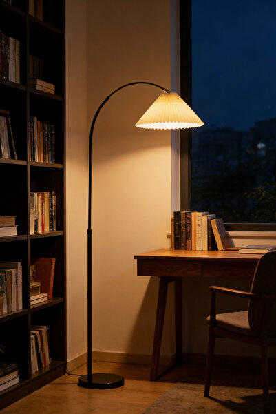 DIDA Nordic LED Floor Lamp with Tri-color Light, 180° Rotatable, Suitable for...