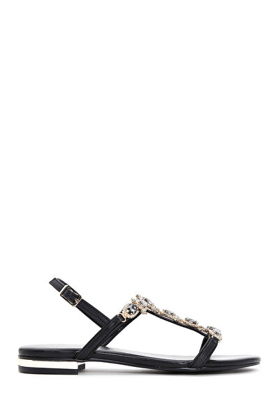 Derimod Women's Black Stone Sandals 26Sfd440514