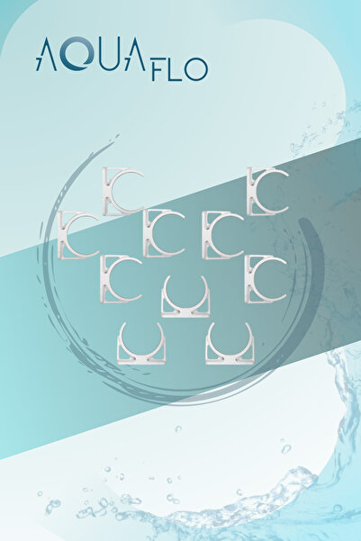 AQUAFLO Filtre Tutucu 10 Adet C Kelepçe 2,5 inch