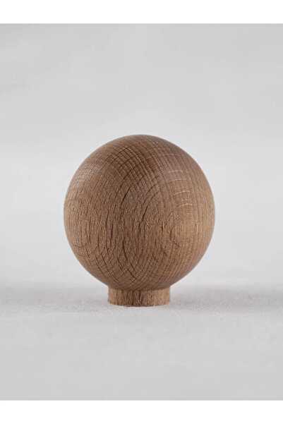 ÜÇER AHŞAP Ahşap Küre Top Düğme Kulp 37mm Çapında Lüks Çekmece Dolap Mobilya ...