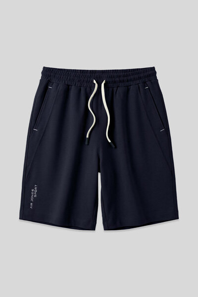 AIR JONES Navy Blue Cotton Thick Soft Textured Standard Fit Basic Men's Short...