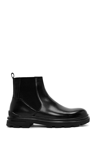 Derimod Men's Black Leather Chelsea Boots 25Wfd692818