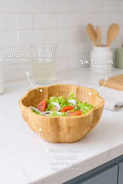 Bambum Tremble Salata & Meyve Kasesi Derin Yuvarlak