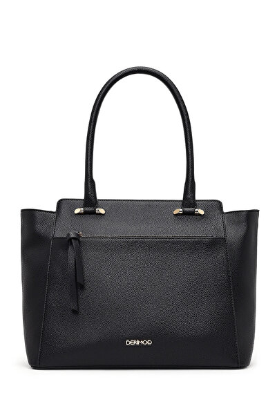 Derimod Geantă neagră de umăr pentru femei 25ABD2377FT