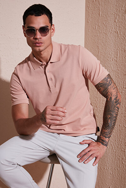 Buratti Pamuklu Regular Fit Düğmeli Polo Yaka T Shirt Erkek POLO YAKA T SHİRT...