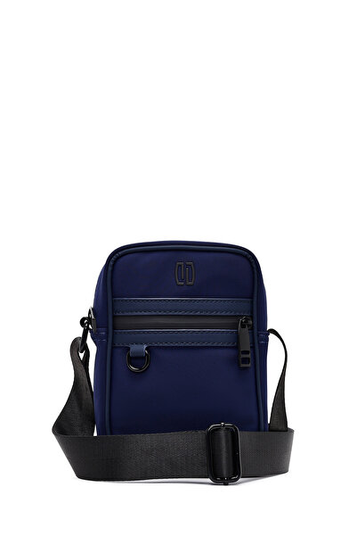 Derimod Men's Navy Blue Mini Fabric Messenger Bag 25Sbd30116F