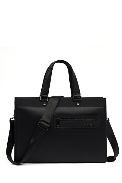 Derimod Men's Black Mini Briefcase 25Wbd301014