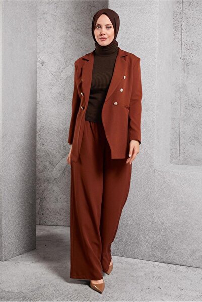 TRENDTESETTÜR KADIN KAHVE SIFIR KOL TRİKO BODY T 3609