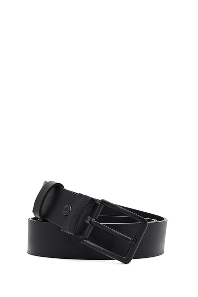 Derimod Curea de piele neagră pentru bărbați 000A2D1307318