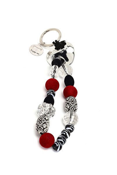 Derimod Charm metalic cu margele negre pentru femei 000A2D470214