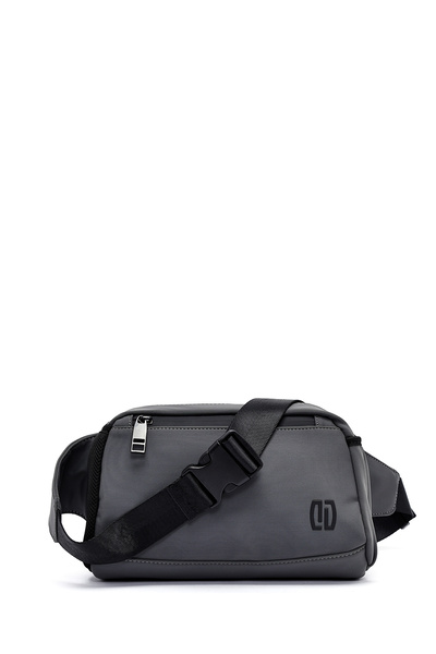 Derimod Geantă mini pentru bărbați din material textil gri 25SBD30106F