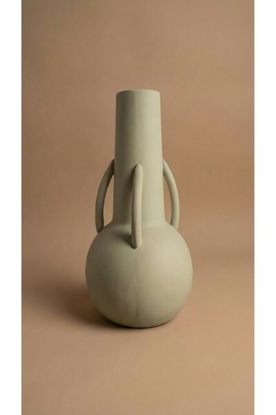 Minteks Χειροποίητο κεραμικό βάζο Achar με λαβή