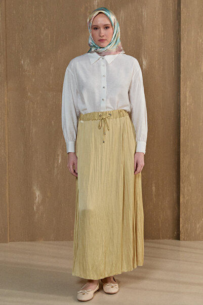 Setrms Kraşlı Saten Etek