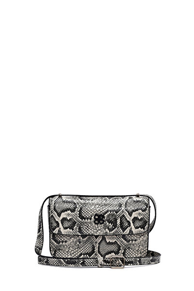 Derimod Geantă de damă gri cu model cu curea lungă 25ABD243526