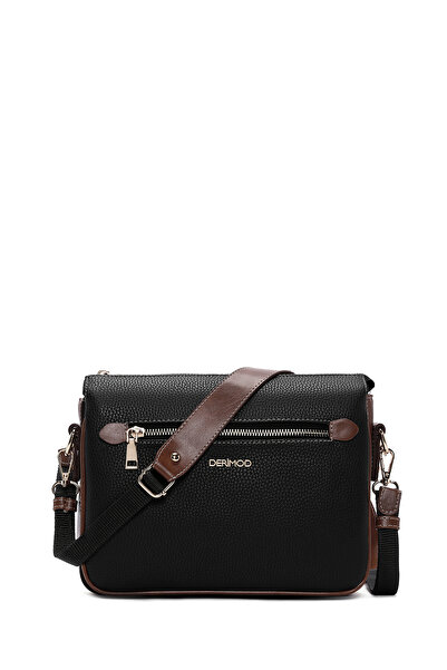 Derimod Geantă neagră pentru femei cu curea lungă 25WBD2112FT