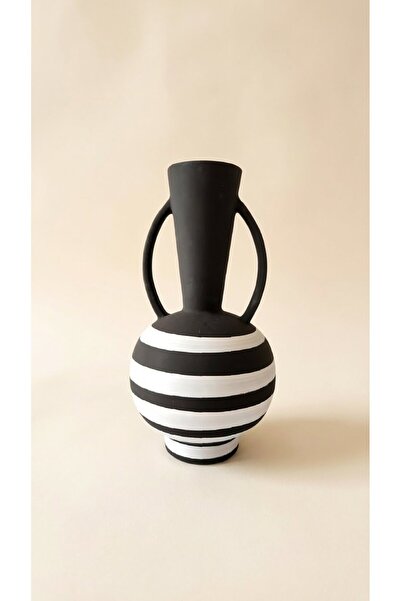 Minteks ВАЗА MAUDE - ЧЕРНА/БЯЛА