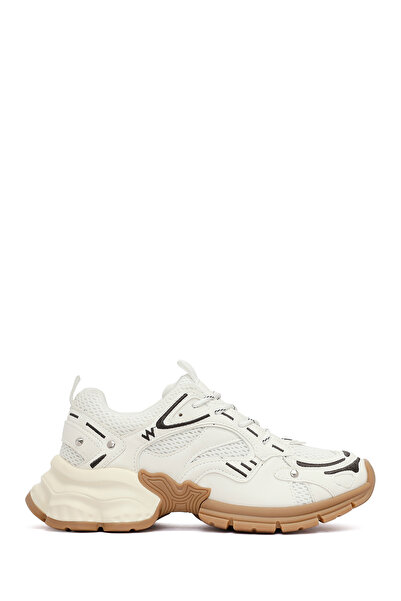 Derimod Pantofi de damă, albi, cu șireturi, cu talpă groasă, pantofi sport de...