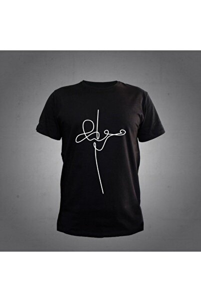 Herşey Nota Vioara Negru tricou Unisex