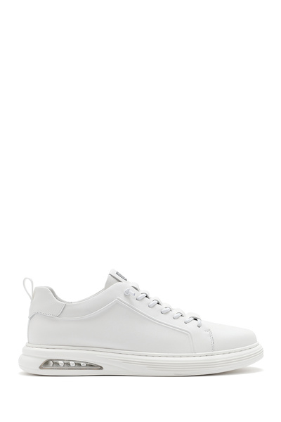 Derimod Men's White Lace-Up Leather Sneaker 25Sfd 692418