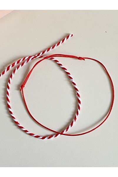 Genel Markalar Kırmızı Ip Kalpli Bileklik Ve Marteniçka Set