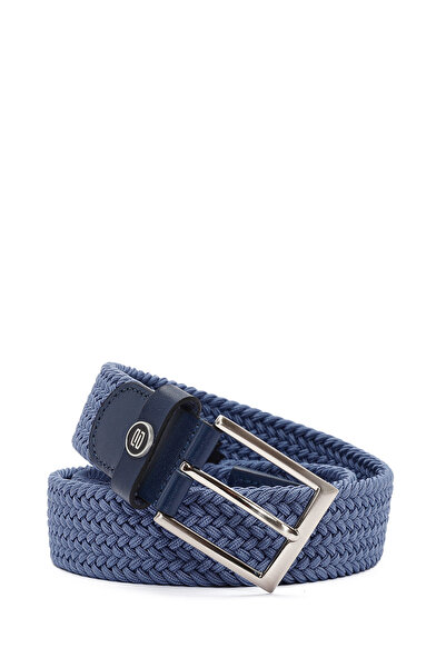 Derimod Curea albastră din piele împletită pentru bărbați 000A2D 1400229