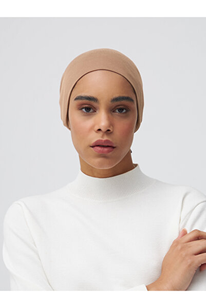 Femple Modest Bağlamalı Düz Bone | Renk: Çöl Tozu | Underscarf