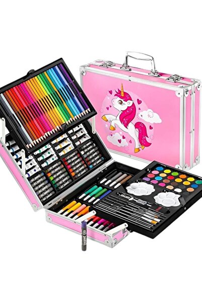 TOY LAND مجموعة أدوات فنية وحرفية فاخرة للأطفال مكونة من 145 قطعة في علبة معد...