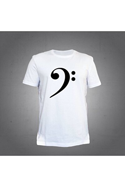 Herşey Nota Fa Key White tricou Unisex