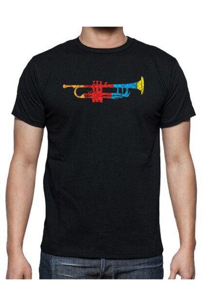 Herşey Nota Trompetă colorată unisex tricou