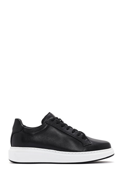 Derimod Men's Black Lace-Up Leather Sneaker 25Sfd 610118