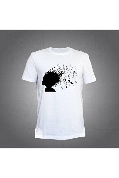 Herşey Nota Omul care gândi la muzică albă tricou unisex