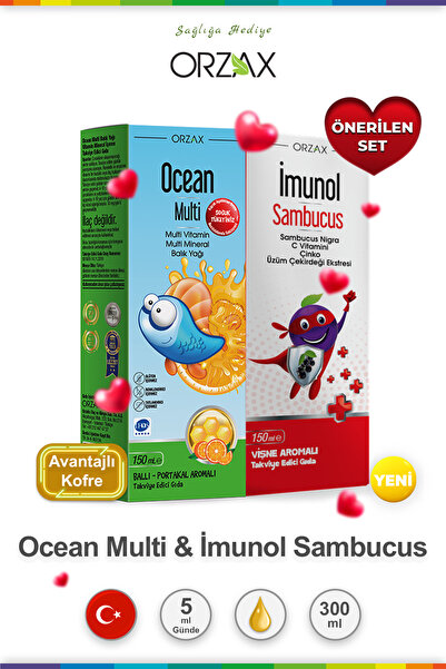 Ocean Multi Şurup 150 ml Ve Imunol Şurup 150 ml
