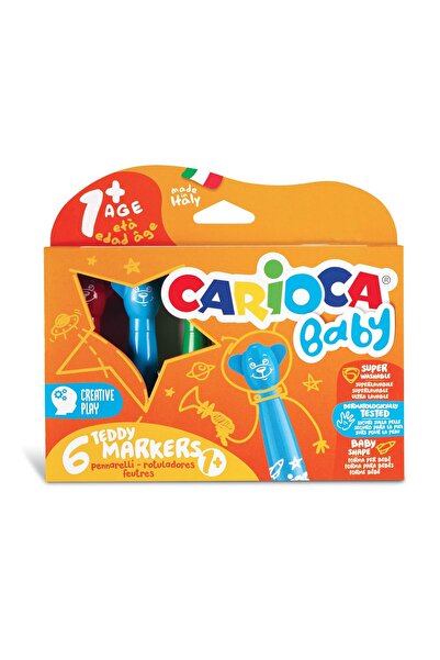 carioca Baby 6-Piece Jumbo Washable Felt Tip Crayons / 42815