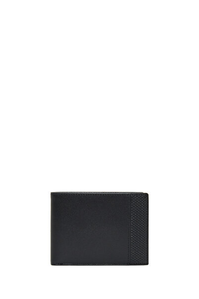 Derimod Мъжки черен кожен портфейл 000A2D303726