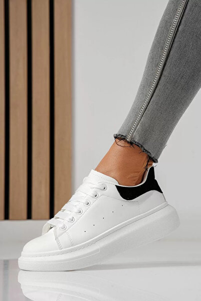 Zaira Adidasi dama albi din piele ecologica Raya #24180 - 40